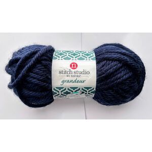 Stitch Studio By Nicole Grandeur Super Bulky Yarn Nautical Navy Thick Soft NWT